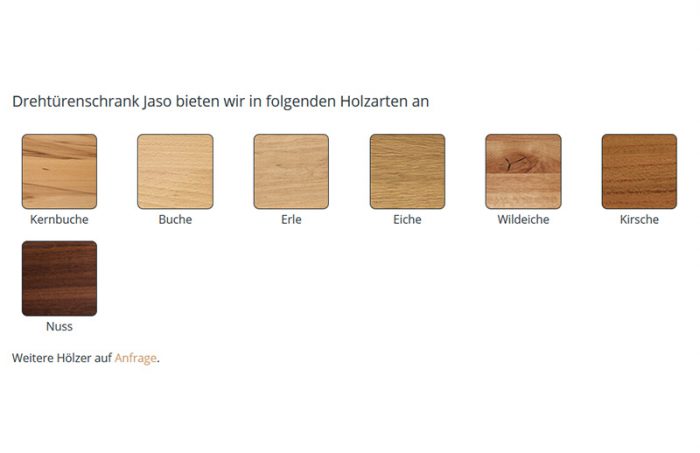 Drehtürenschrank Jaso von Holzschmiede – Bild 4